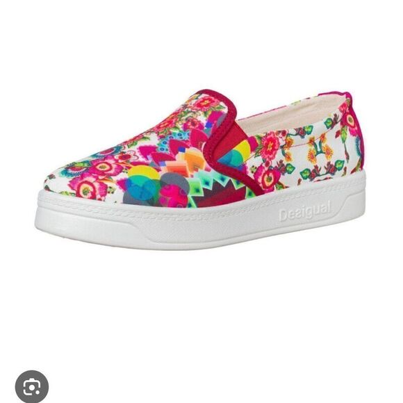 Desigual Tennis ABRIL 51KS1B4 rouge size 37 / 6.5 - Picture 1 of 9